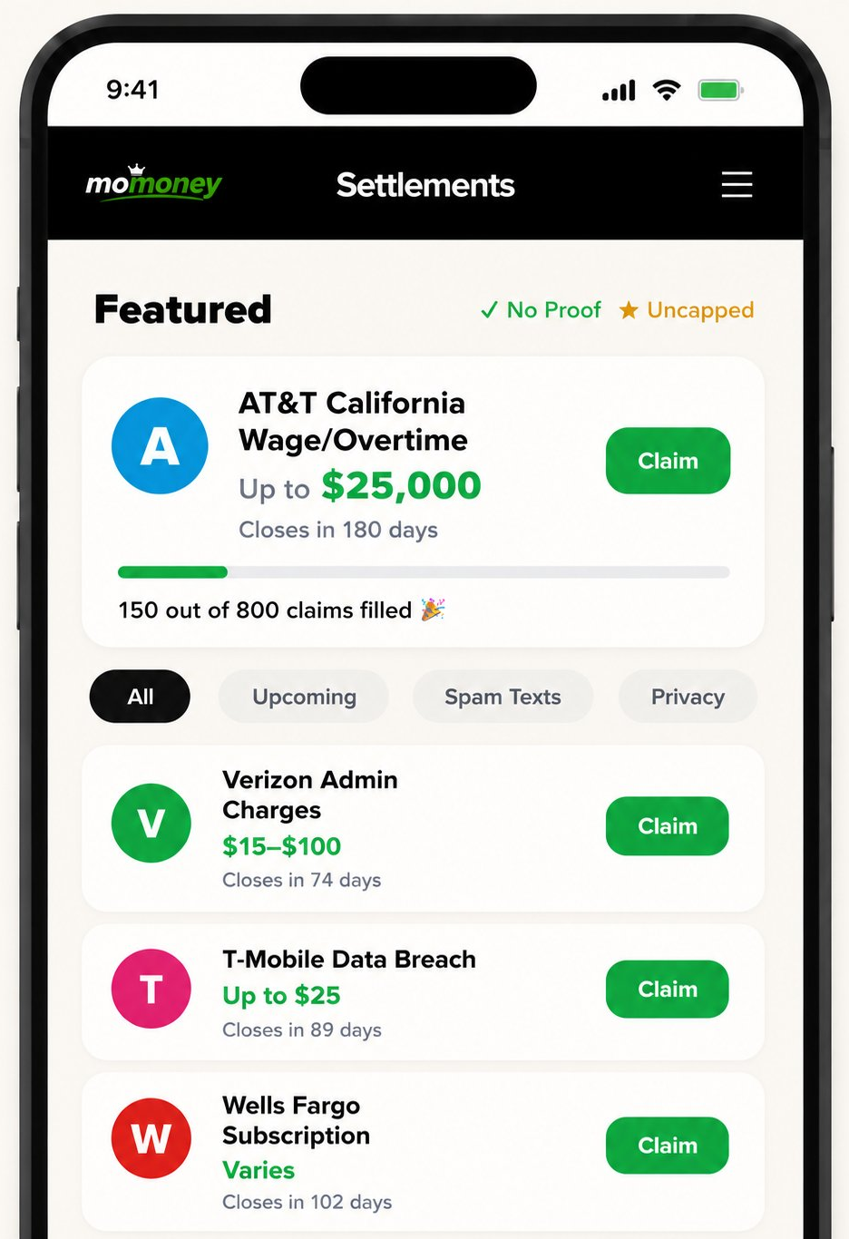 See what you qualify for screen
